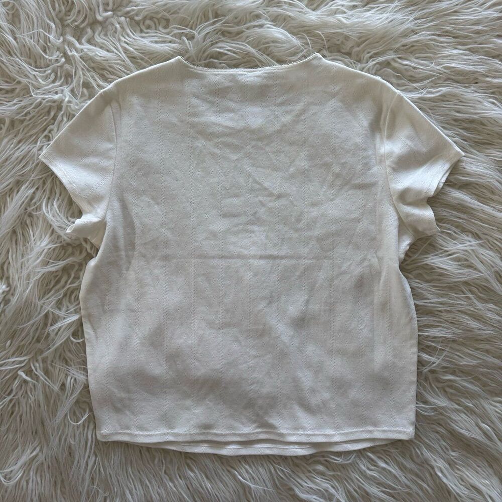 Skims Drop Needle Baby Tee Marble Size Large - Picture 5 of 7